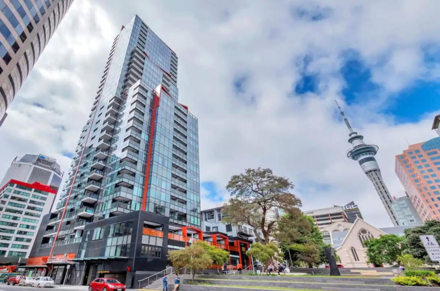 Top Floor Harbour View And Skytower View Apartment In Cbd Auckland Esterno foto