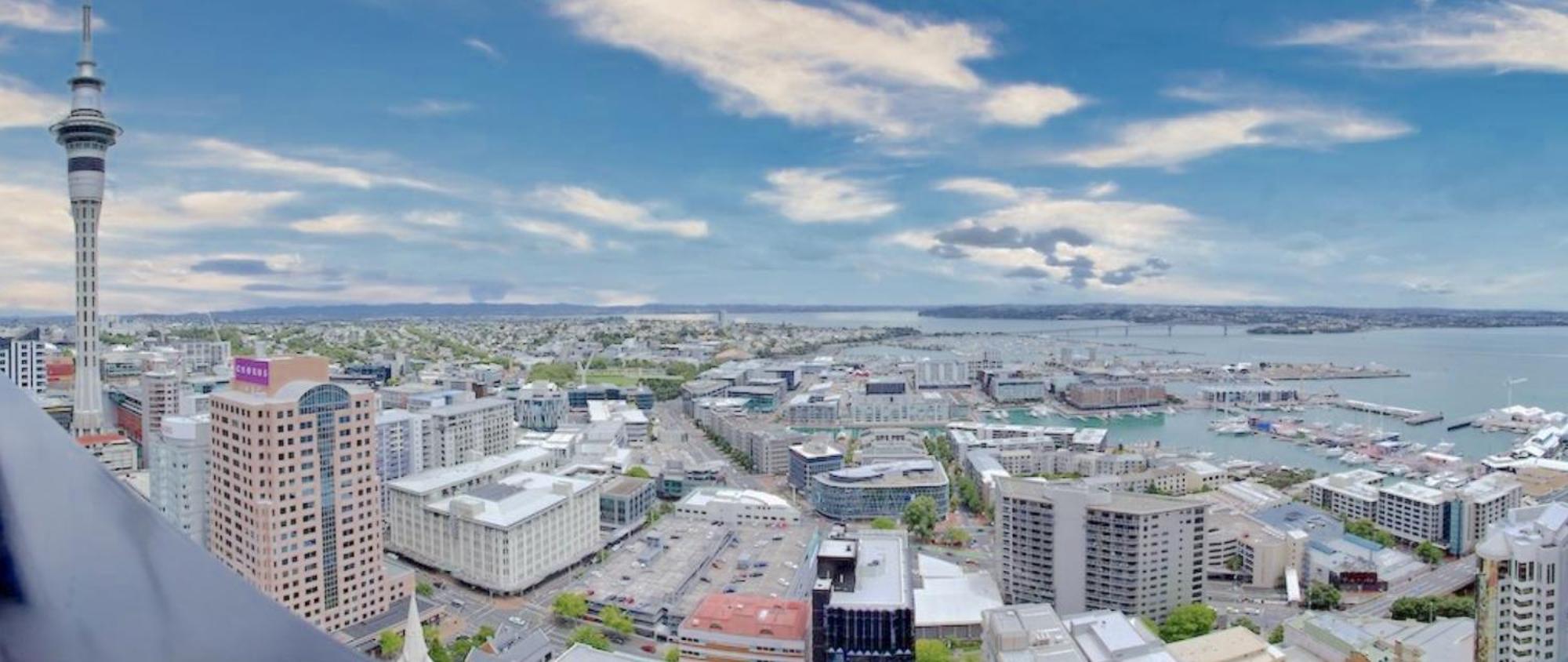 Top Floor Harbour View And Skytower View Apartment In Cbd Auckland Esterno foto